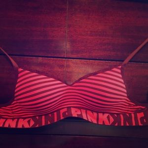 Pink bra